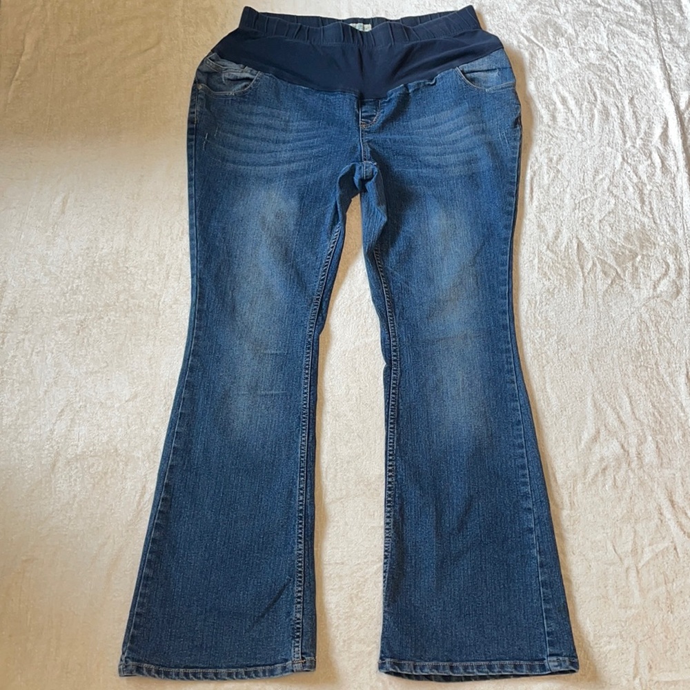 Paris Blues Sz XL Maternity Blue Jeans